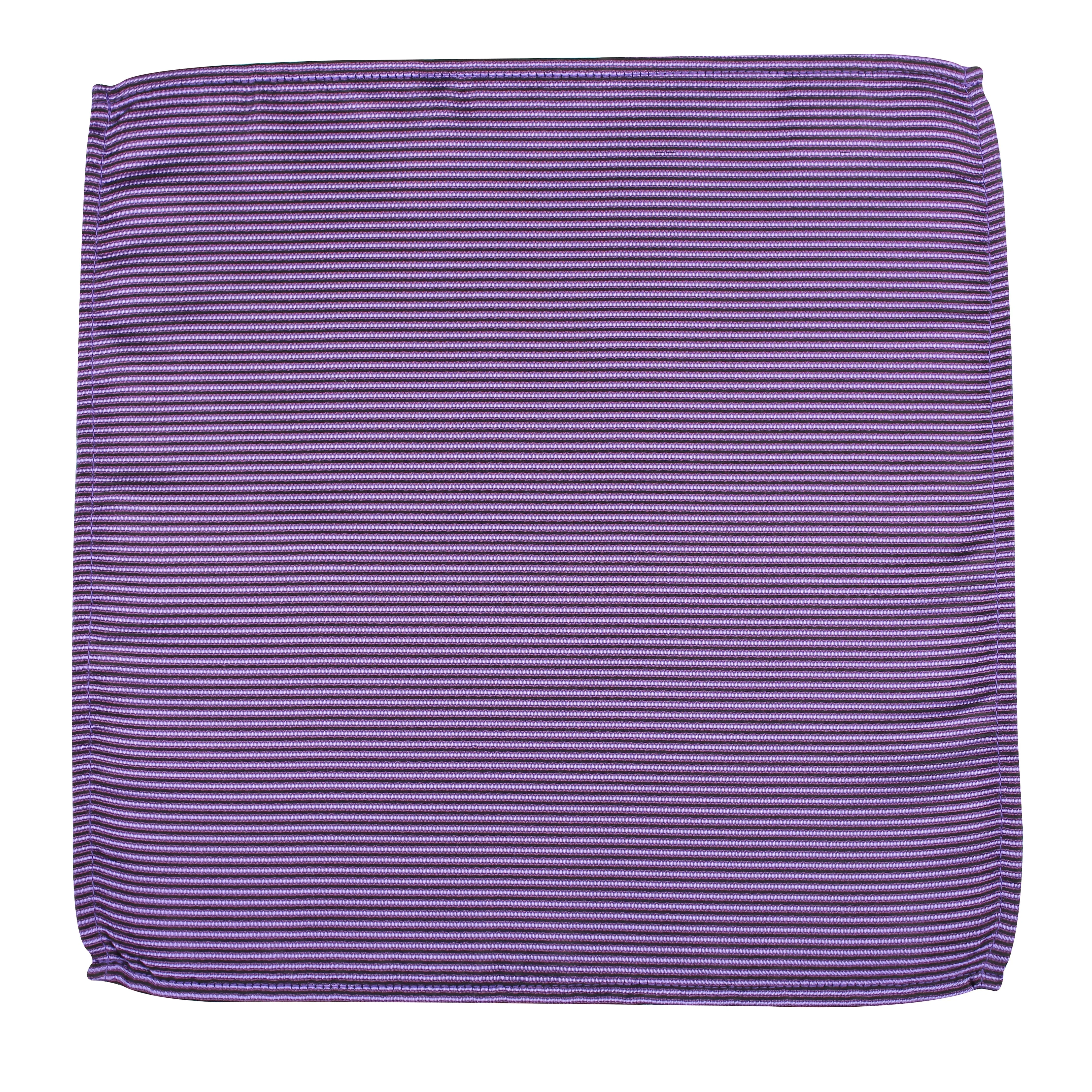 Kovove Elegant Purple Striped Pocket Square For Men