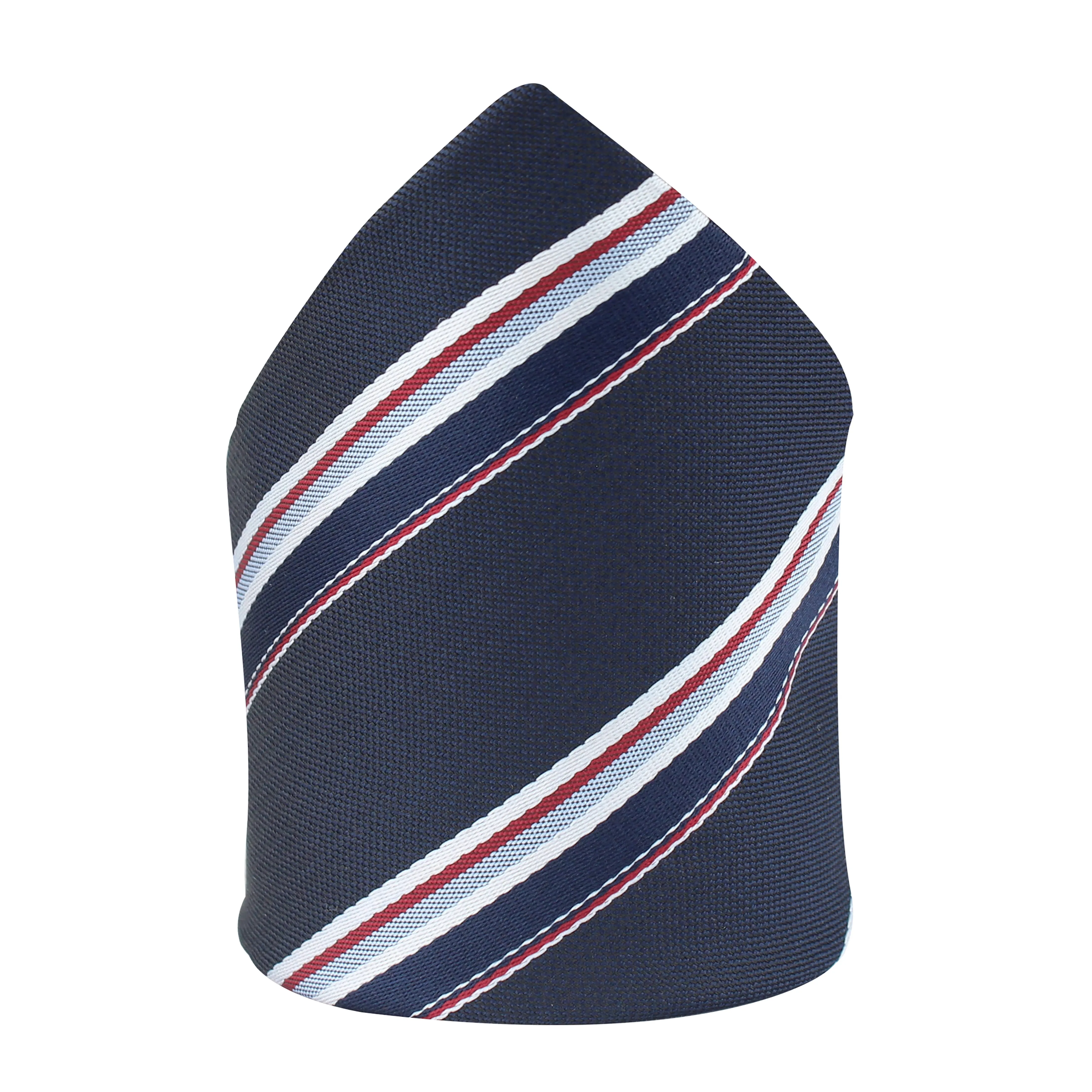 Kovove Pleasing Blue Striped Pocket Square For Men