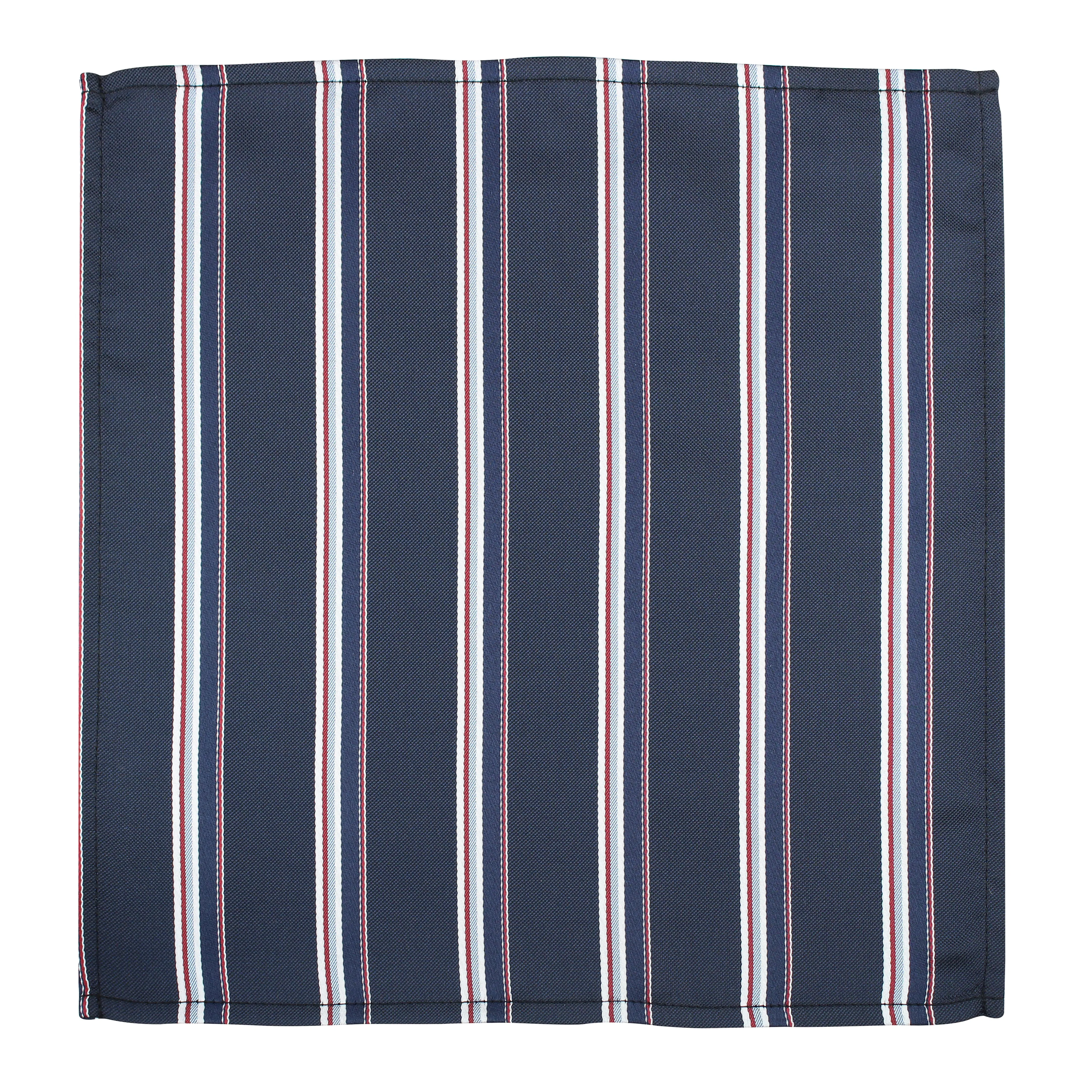 Kovove Pleasing Blue Striped Pocket Square For Men