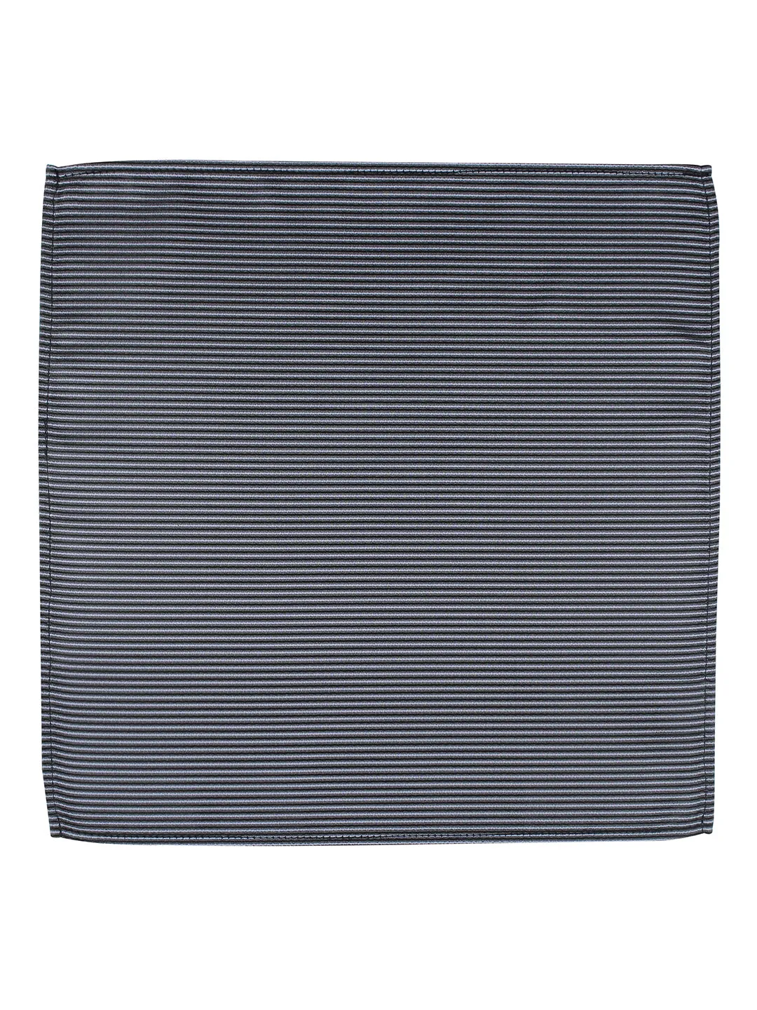 Kovove The Phoenix Striped Black Pocket Square For Men