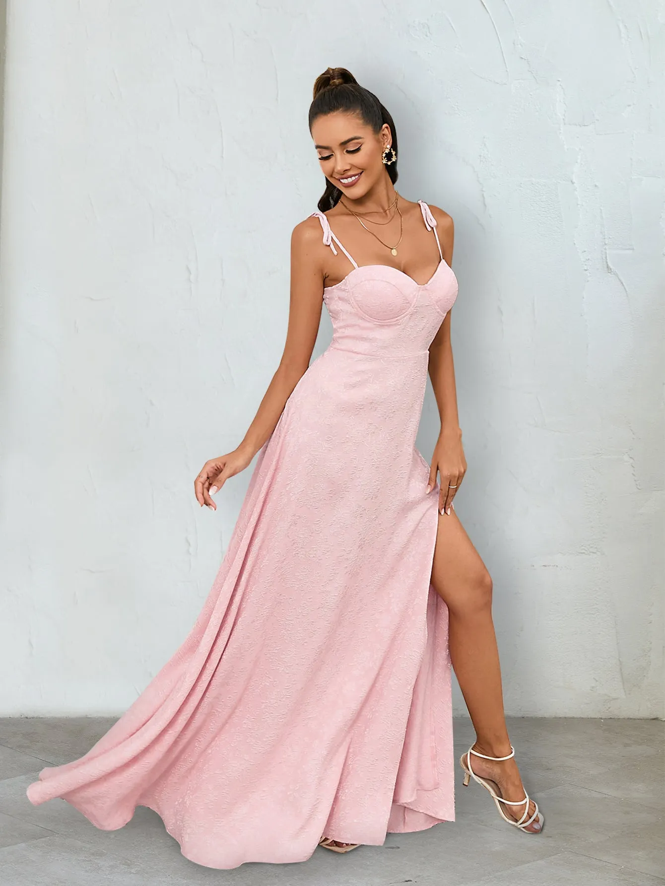 Lacing Strap Crisscross Back Cami Dress