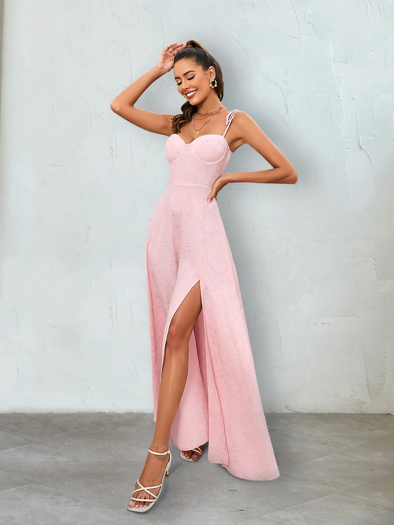 Lacing Strap Crisscross Back Cami Dress