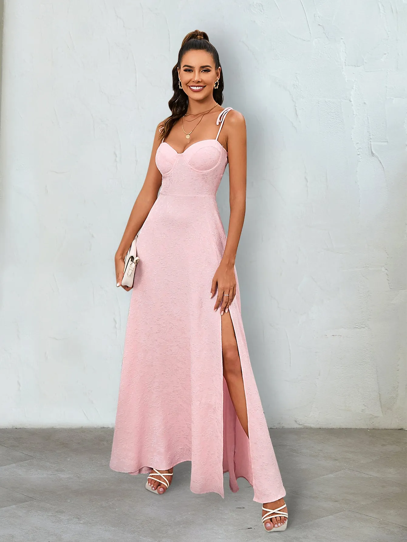 Lacing Strap Crisscross Back Cami Dress