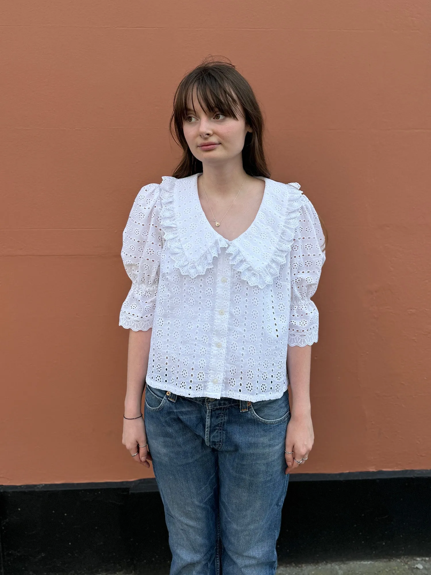 Large Collar Luna Blouse