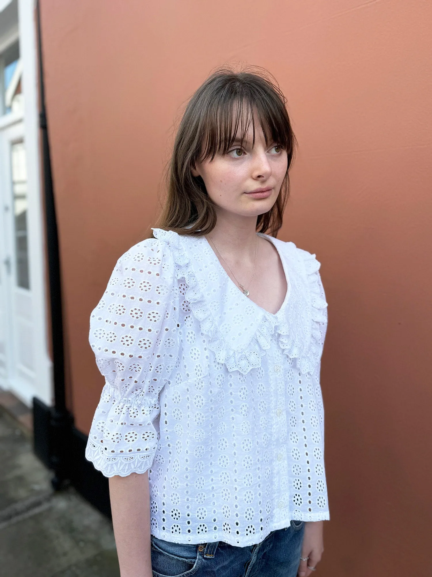 Large Collar Luna Blouse