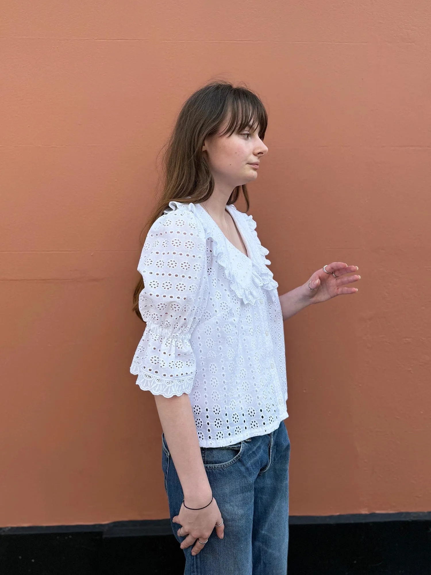 Large Collar Luna Blouse