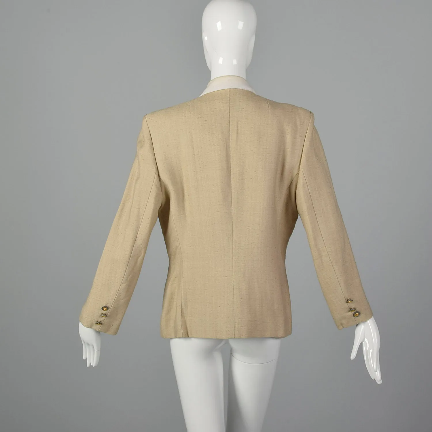 Large Hermés 1970s Tan Blazer