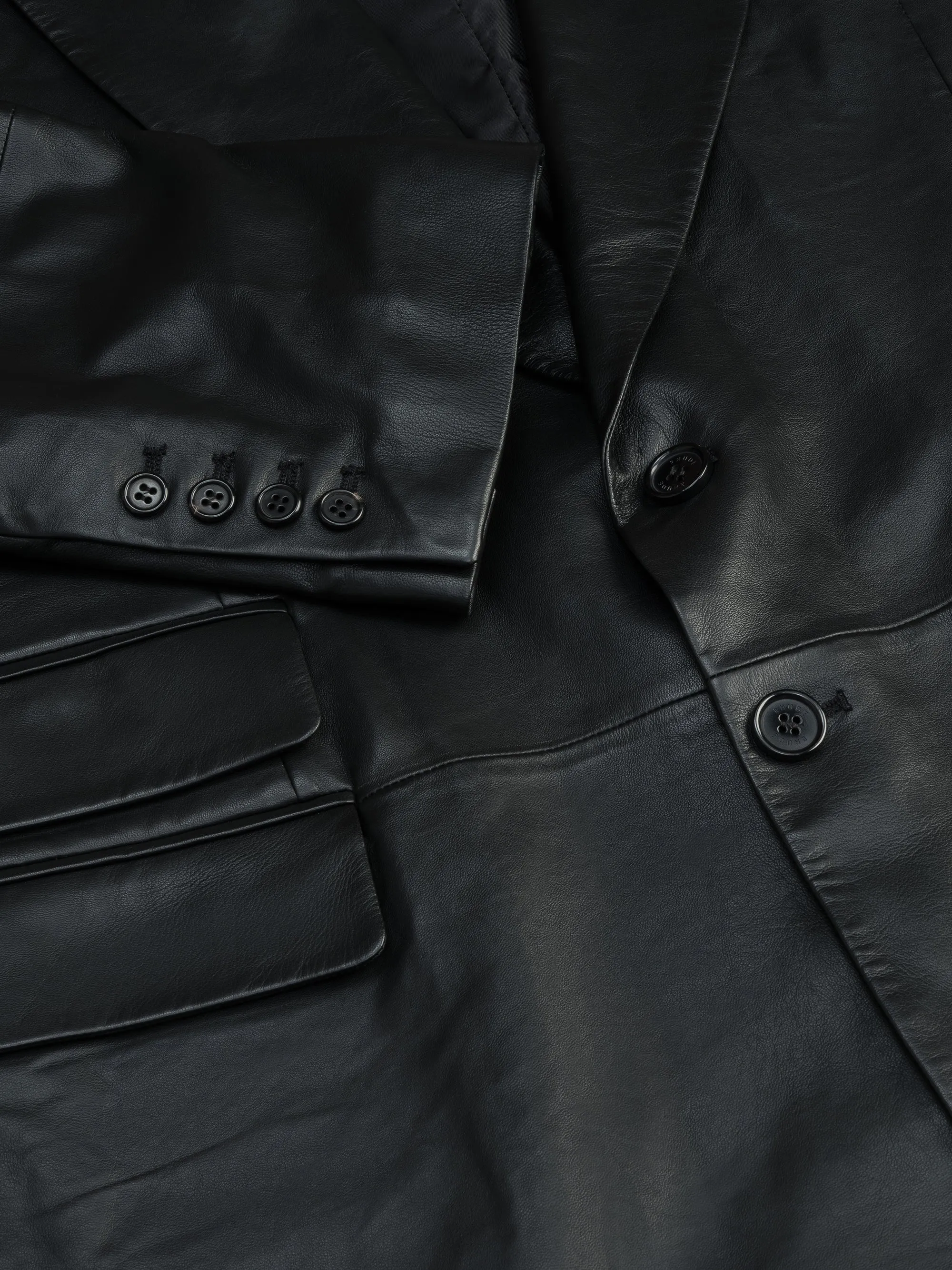 LEATHER BLAZER