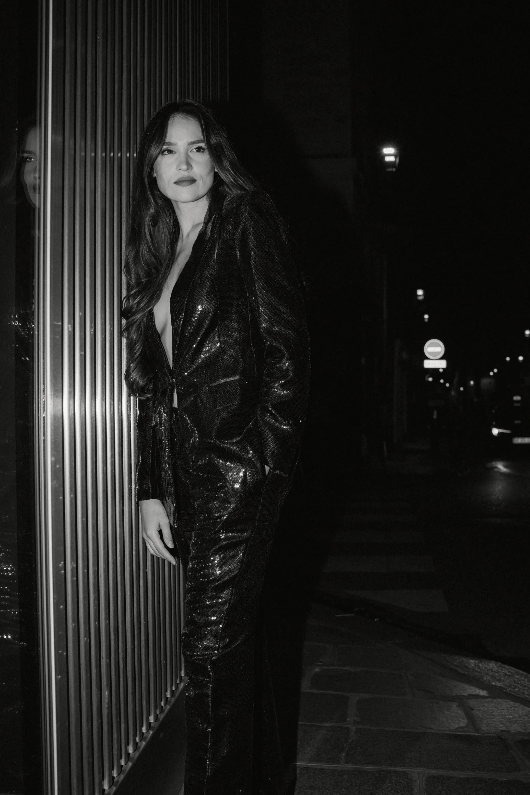 Leo Black Sequin Blazer