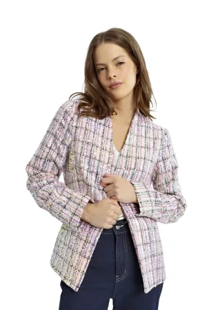 Lili Sidonio Tweed and sequin Blazer