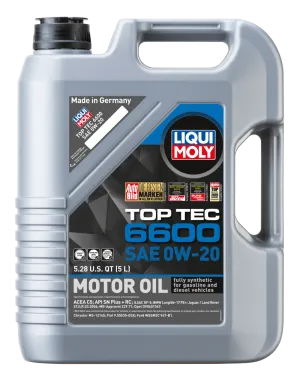 LIQUI MOLY 5L Top Tec 6600 Motor Oil SAE 0W20