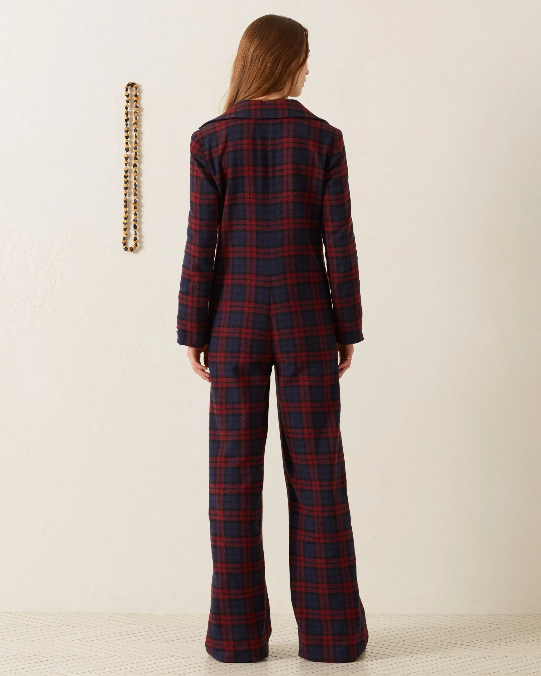 Louisa Berry Plaid Jumpsuit