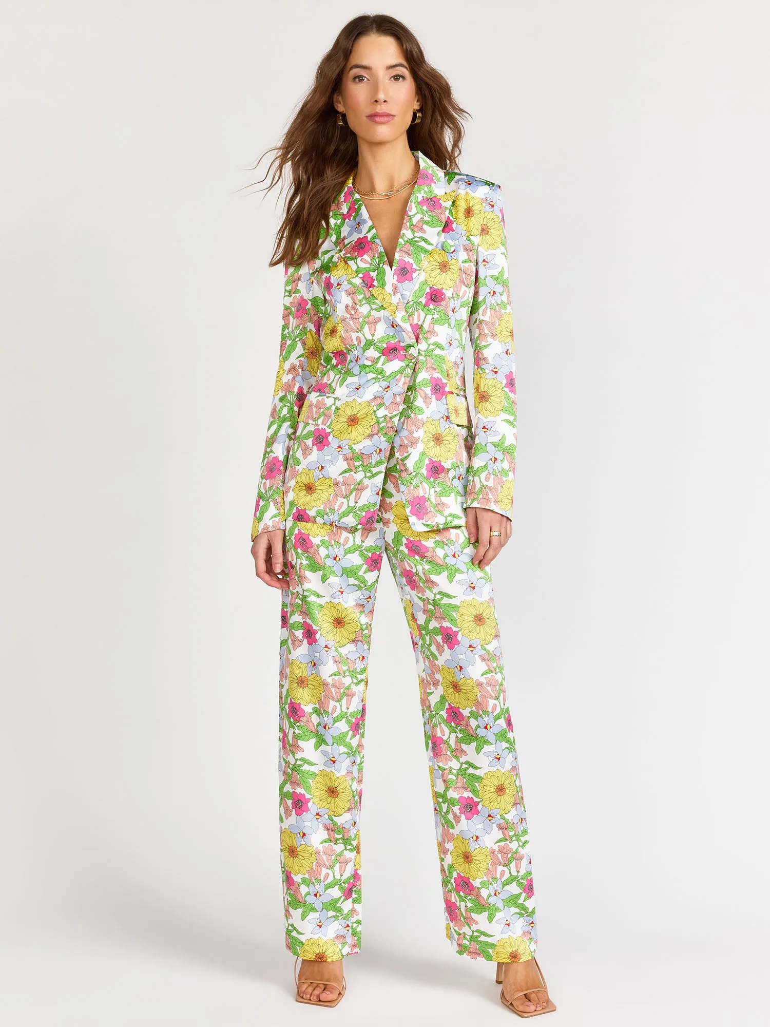 Luxy USA Long Sleeve Floral Print Blazer - Brands We Love