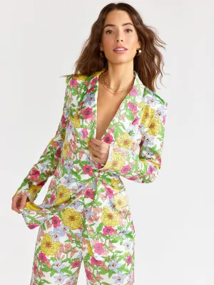 Luxy USA Long Sleeve Floral Print Blazer - Brands We Love