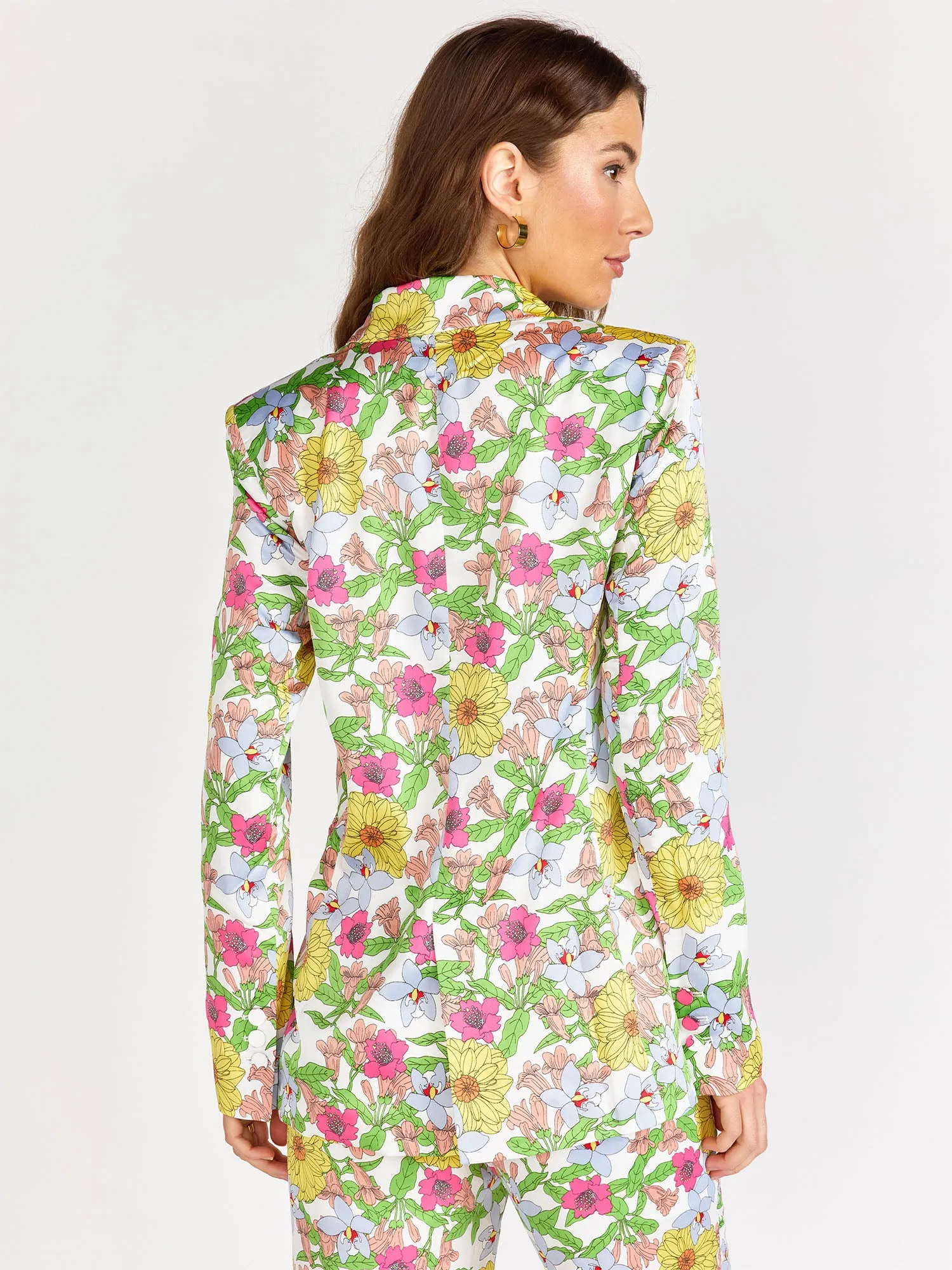 Luxy USA Long Sleeve Floral Print Blazer - Brands We Love