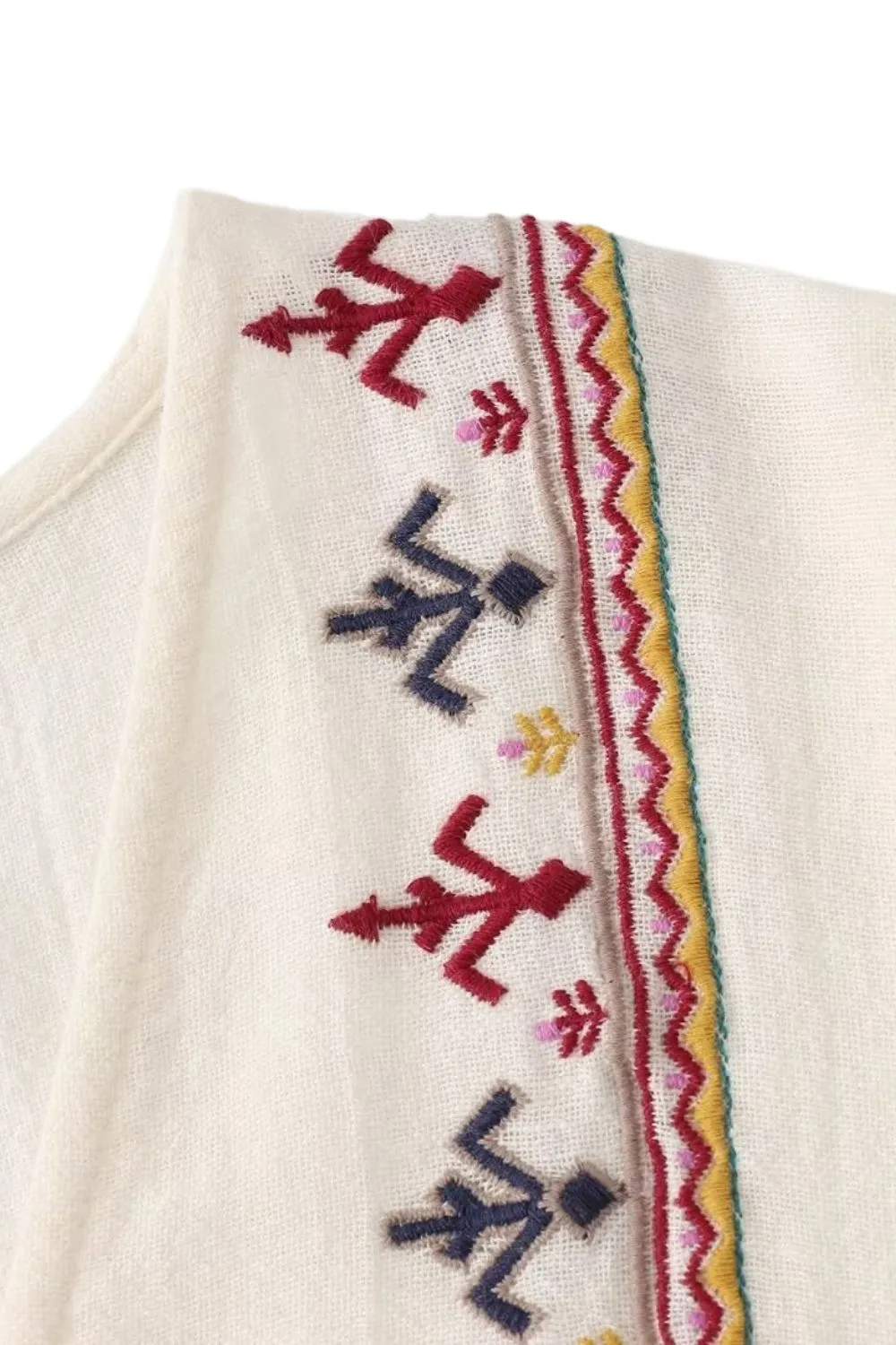 'Lydia' Casual Patchwork Embroidered Mini Dress