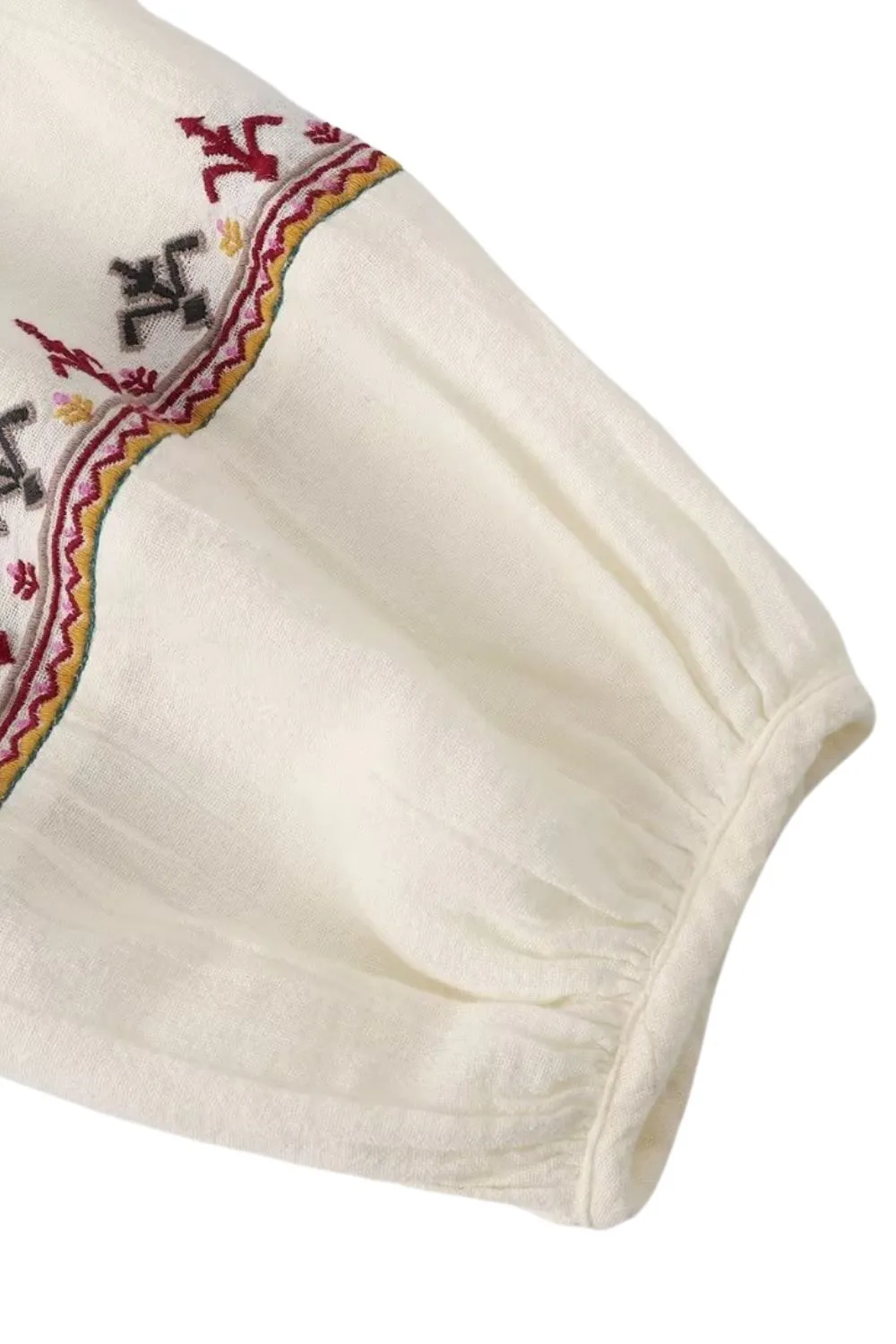 'Lydia' Casual Patchwork Embroidered Mini Dress