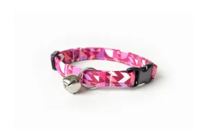 Magenta Pink Geometric Shapes Cat Collar