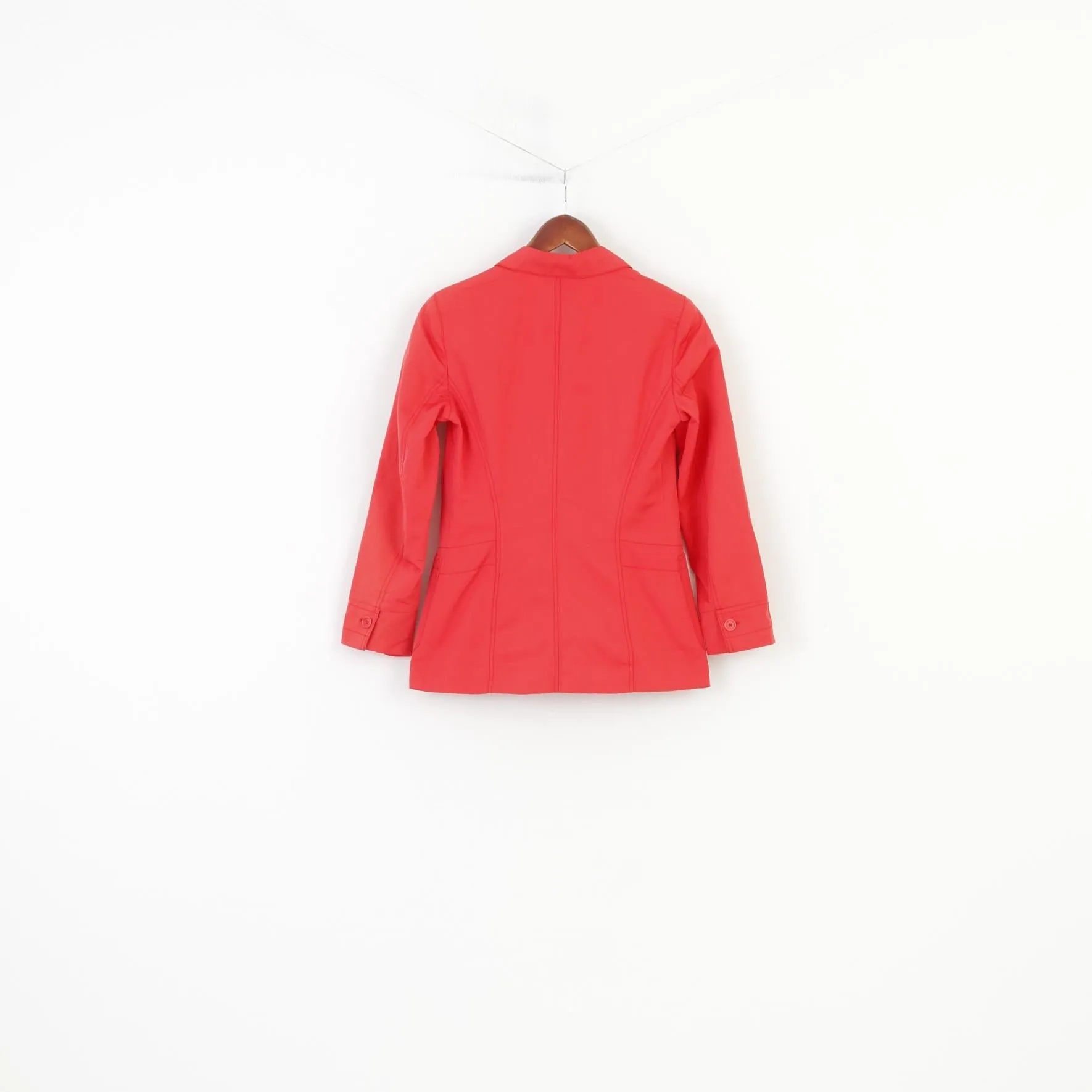 Marc Aurel Woman 34 XS Jacket Coral Blazer Bottoms Elegant Cotton Collar Breasted Top