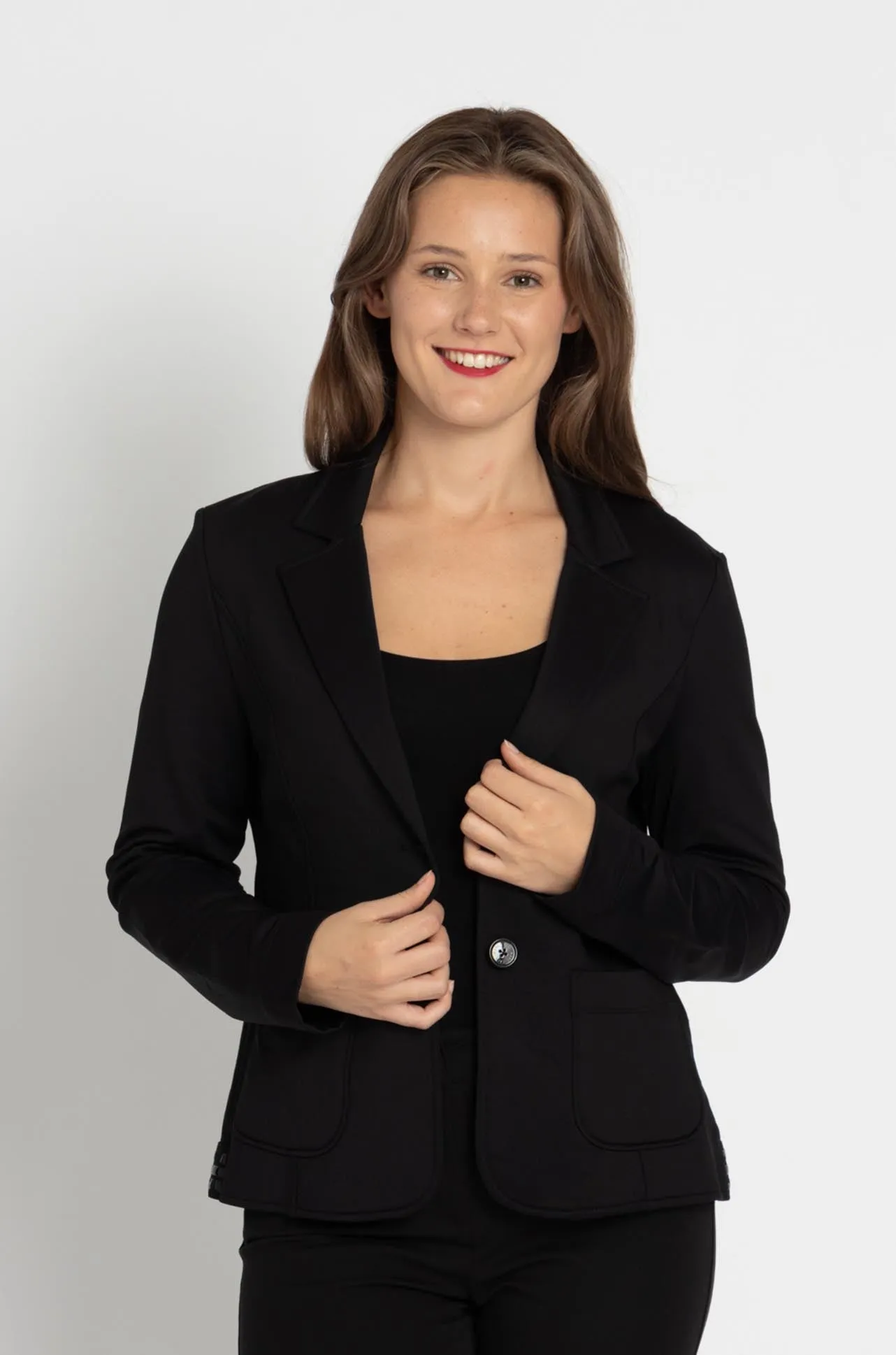 Marc Cain - Blazer w/ Logo Hem Back