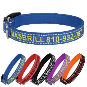MASBRILL Custom Reflective Dog Collar