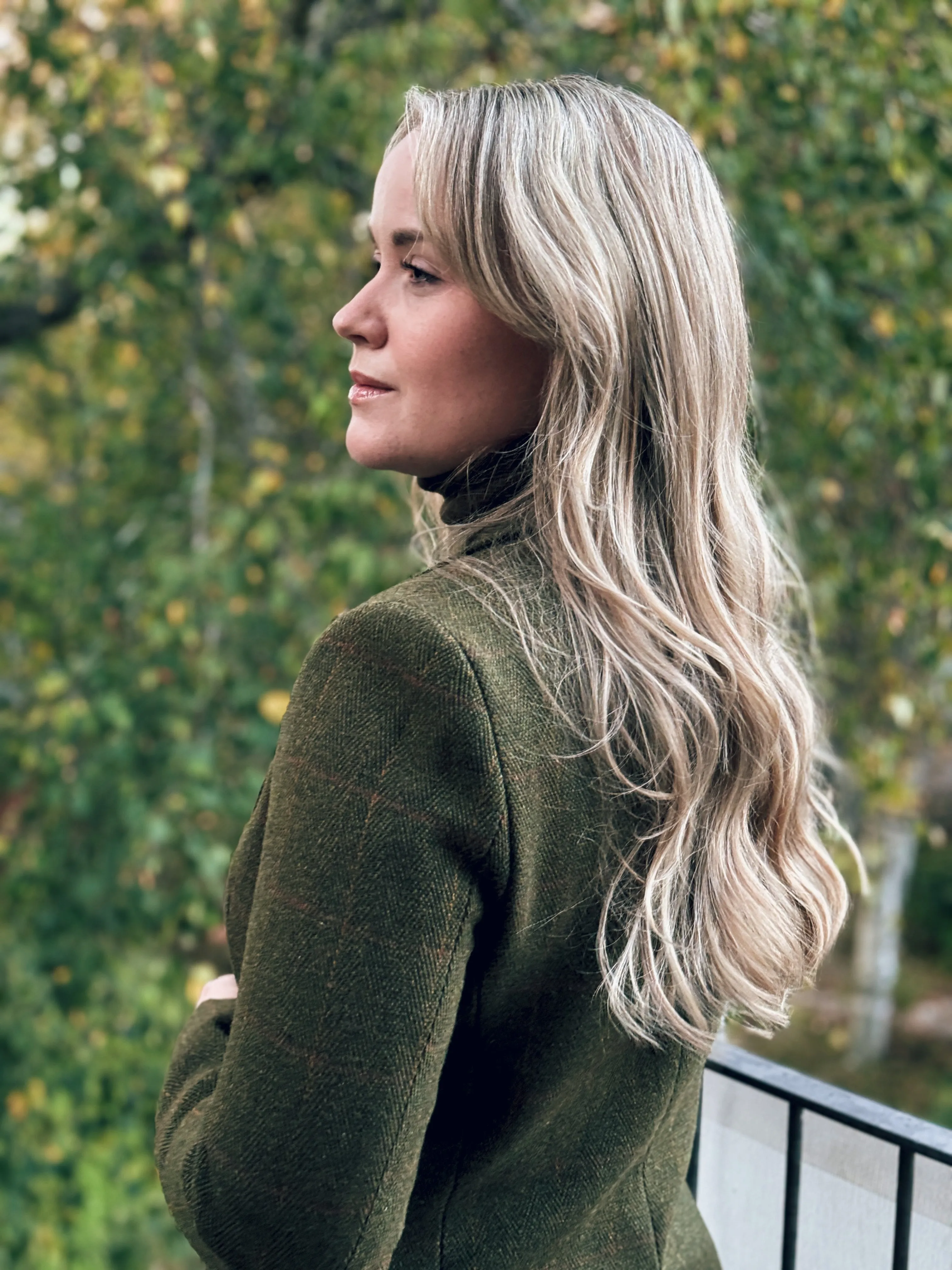 Mayland ladies hacking jacket, tweed, mørk grøn