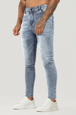 Men's Blue Skinny Jean - High Waist