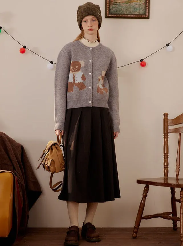 Mid-Length Pleated Skirt