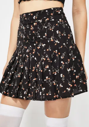 Midnight Frolic Fantasy Pleated Skirt