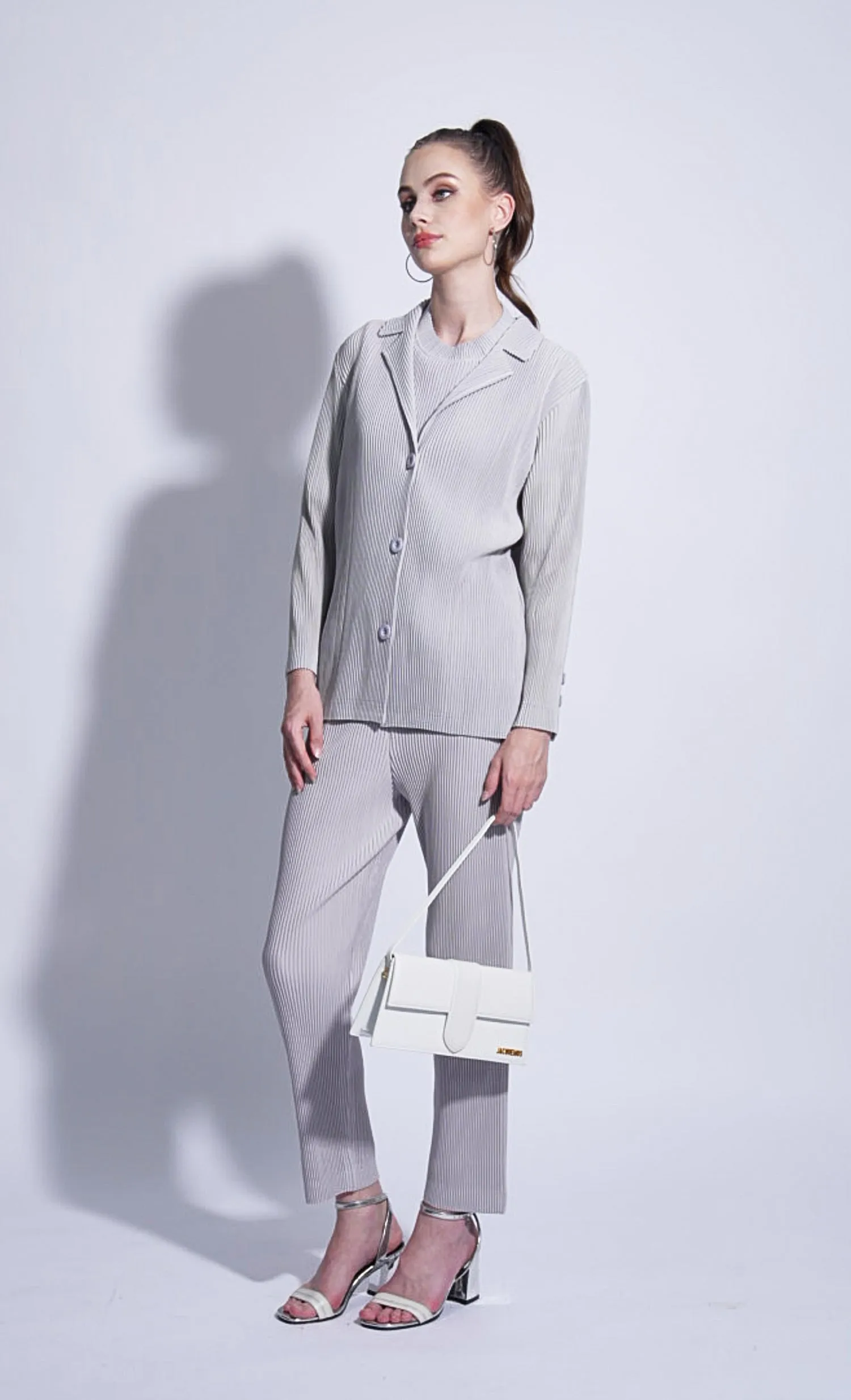 Miss Dandy Blazer in Pearl Gray
