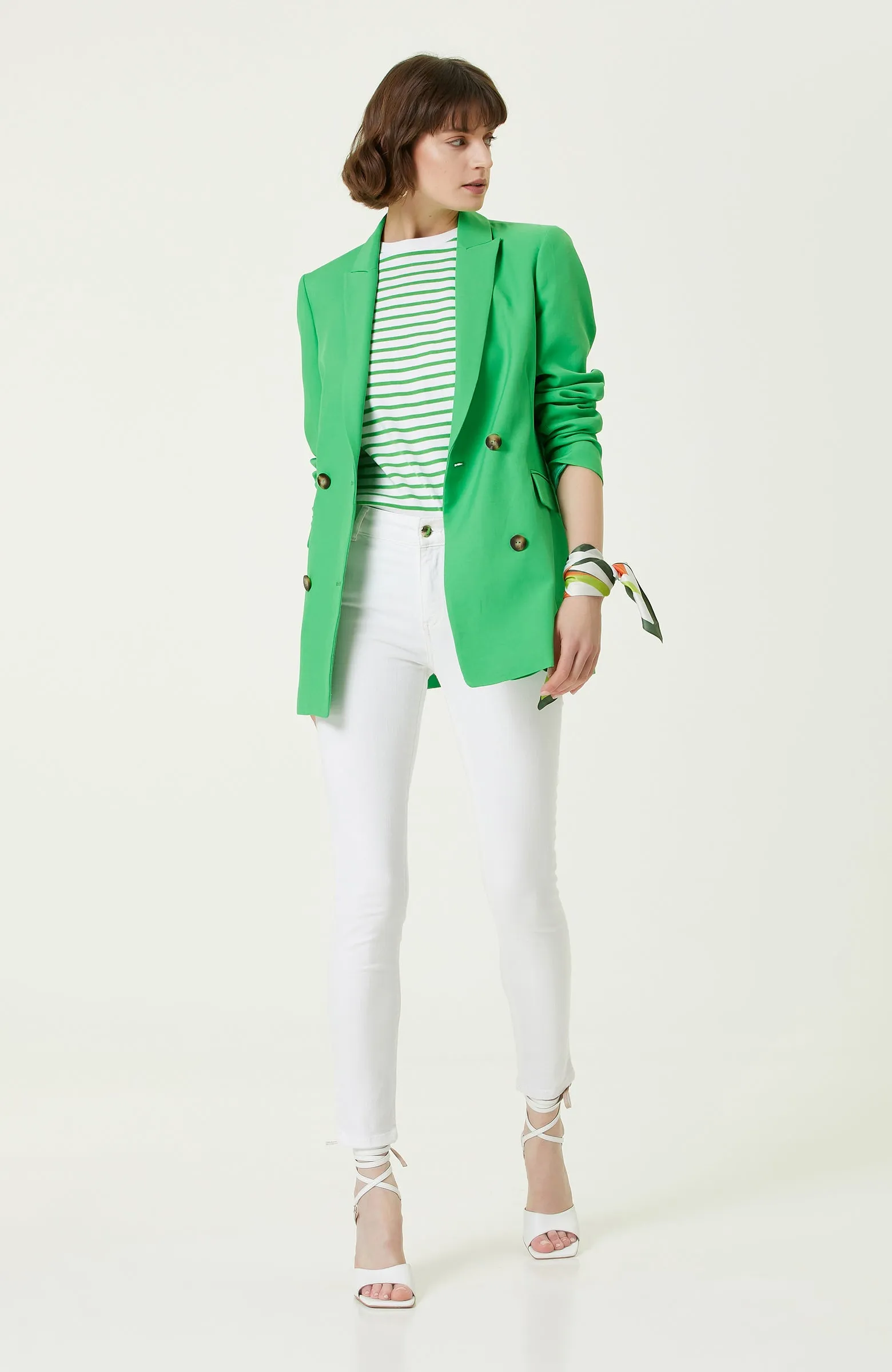 Network Regular Fit Blazer Green