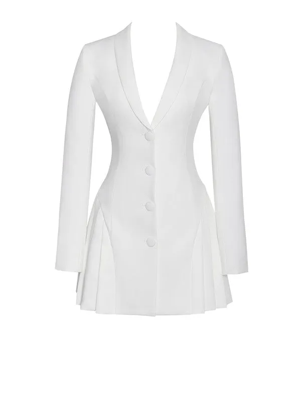 Nigella Blazer Dress with Pleats