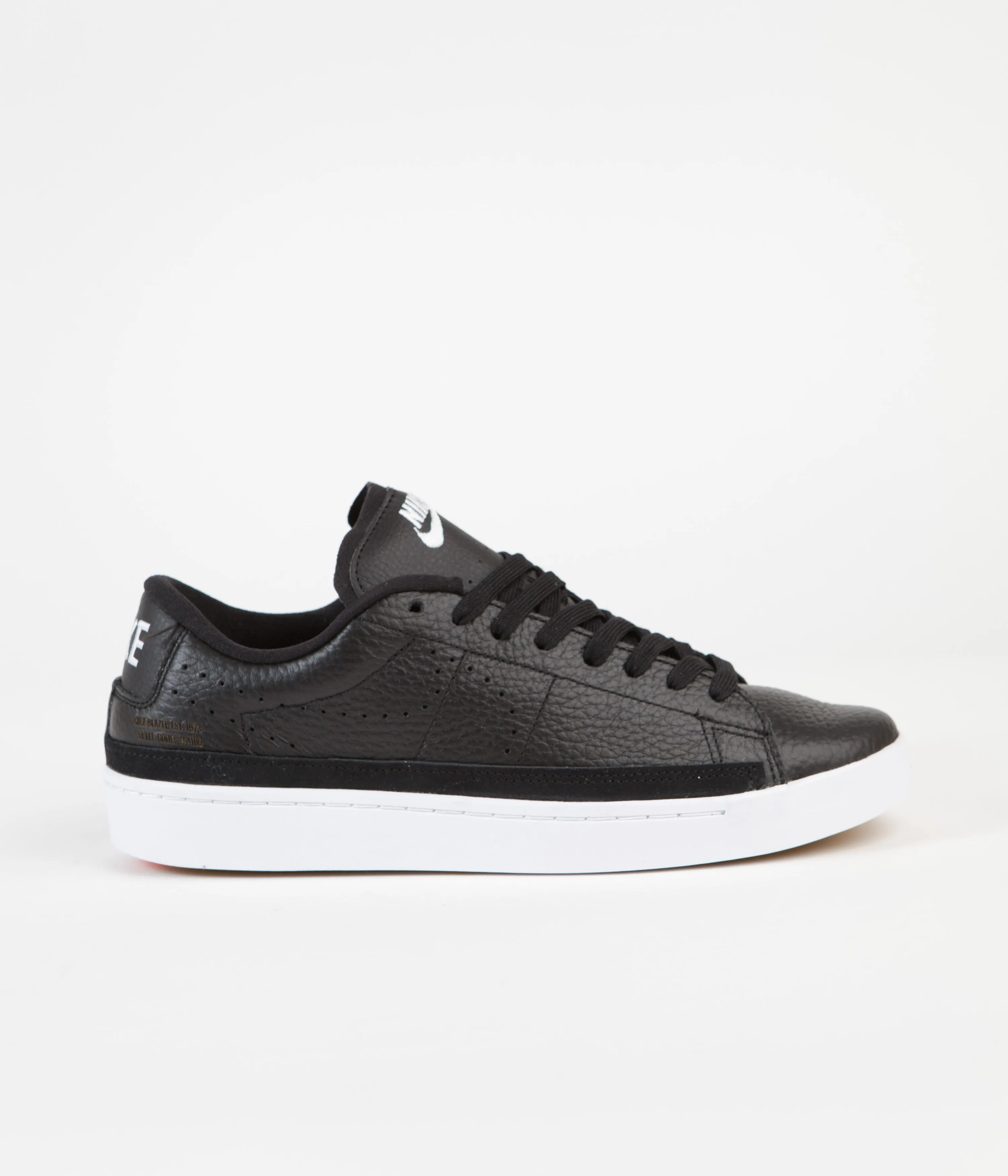 Nike Blazer Low X Shoes - Black / White - Gum Light Brown - Orange