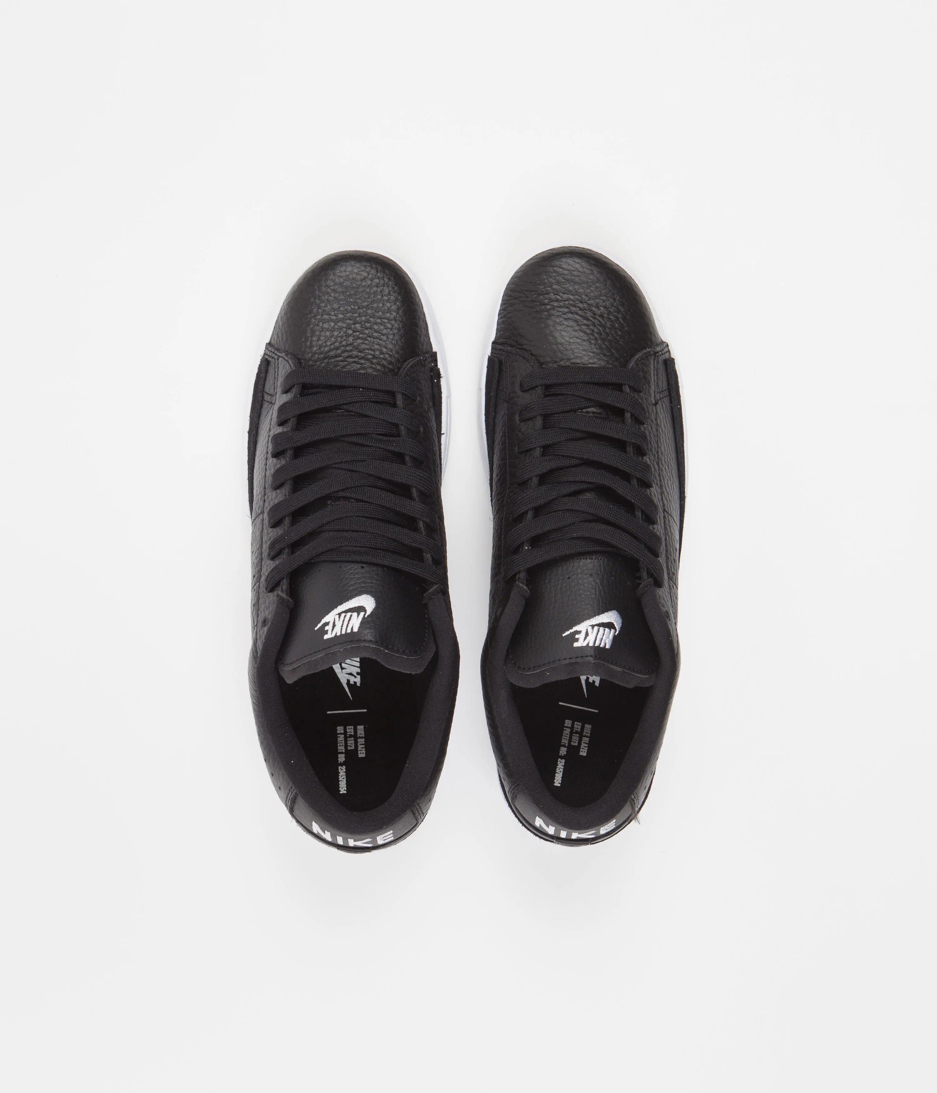 Nike Blazer Low X Shoes - Black / White - Gum Light Brown - Orange