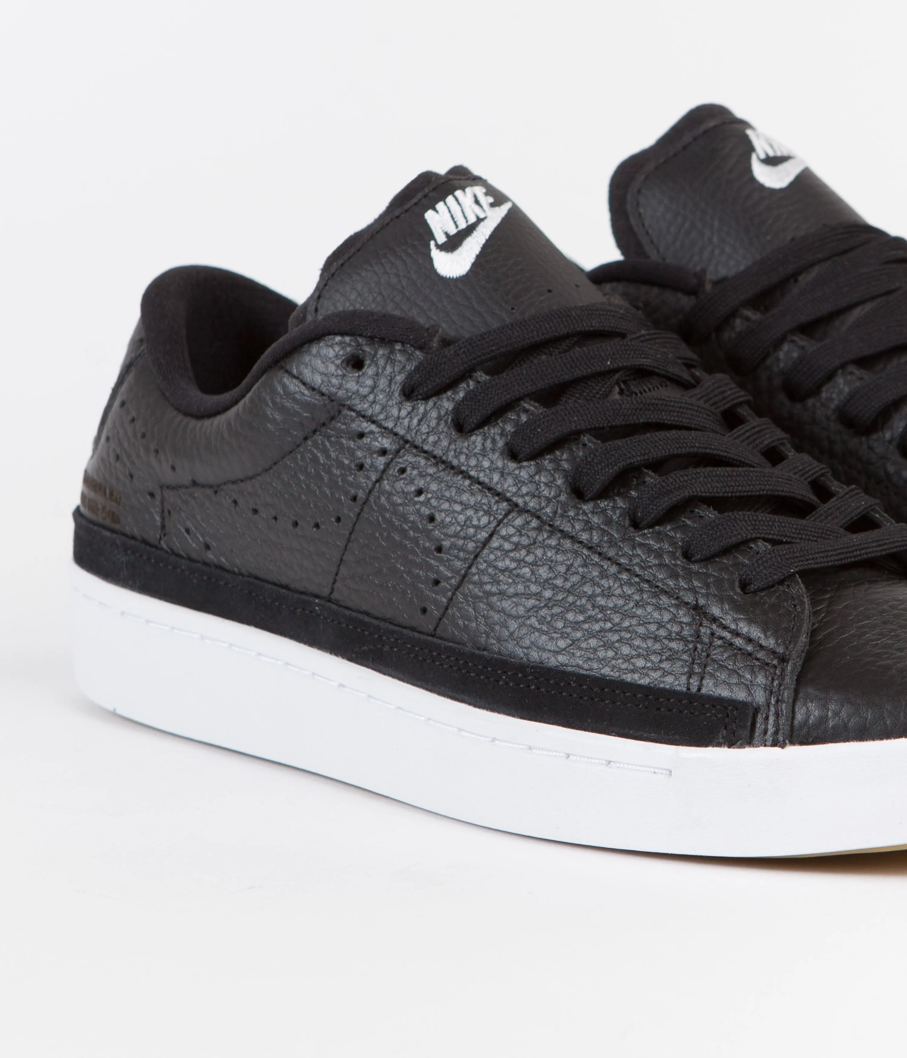 Nike Blazer Low X Shoes - Black / White - Gum Light Brown - Orange