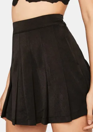 Noir You'd Be Surprised Pleated Skirt