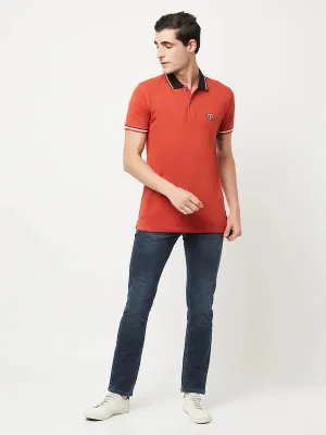 Octave Men Navy Blue Cotton Light Fade Jeans