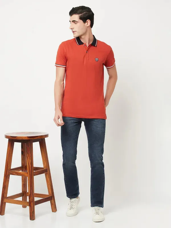 Octave Men Navy Blue Cotton Light Fade Jeans