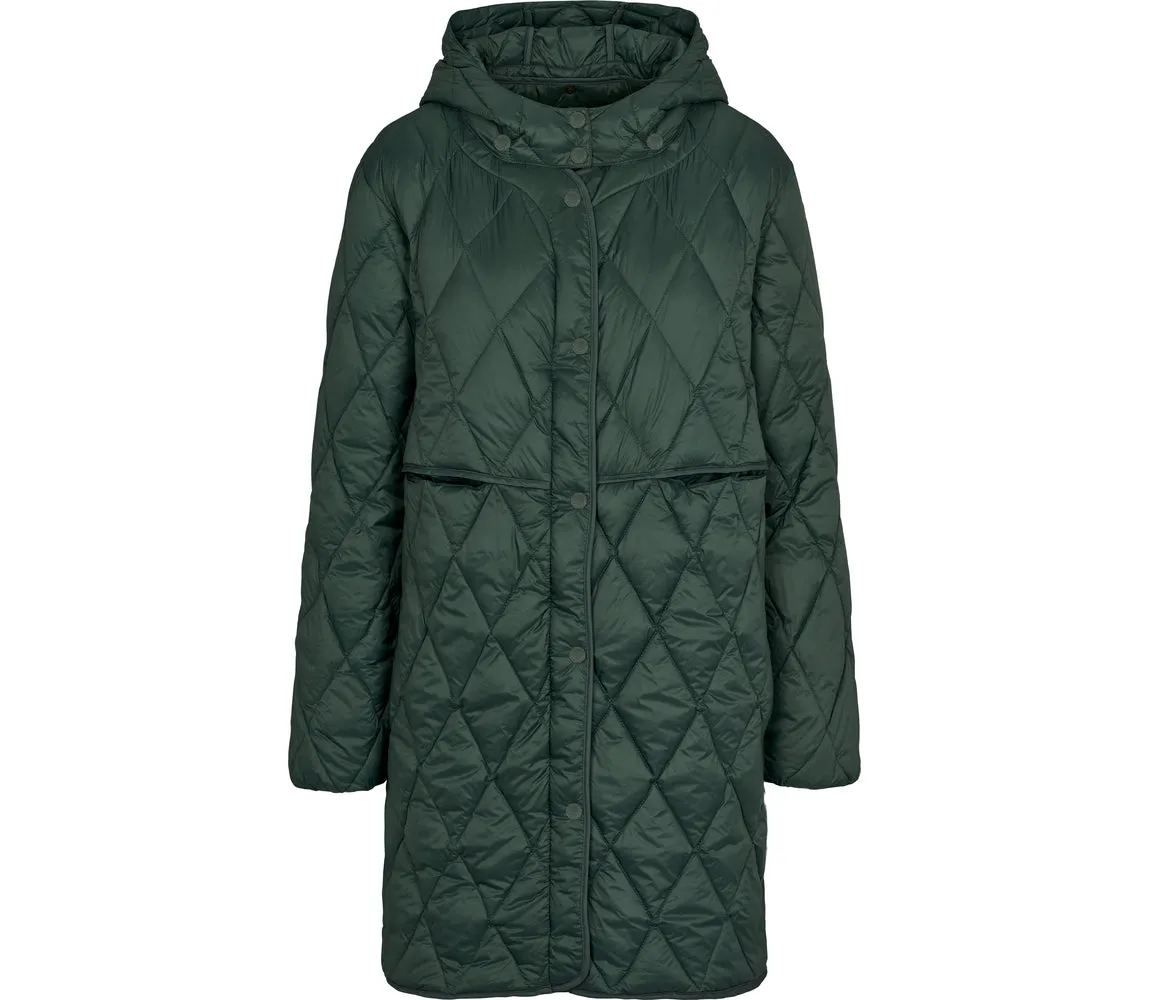 Oksana W, Puffer Jacket - Dark Leaf