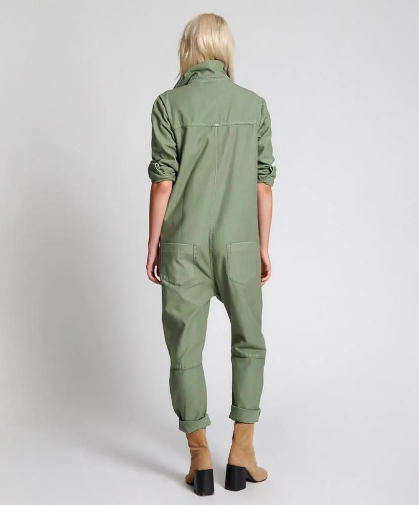 One Teaspoon Super Khaki Paradise Utility Jumpsuit