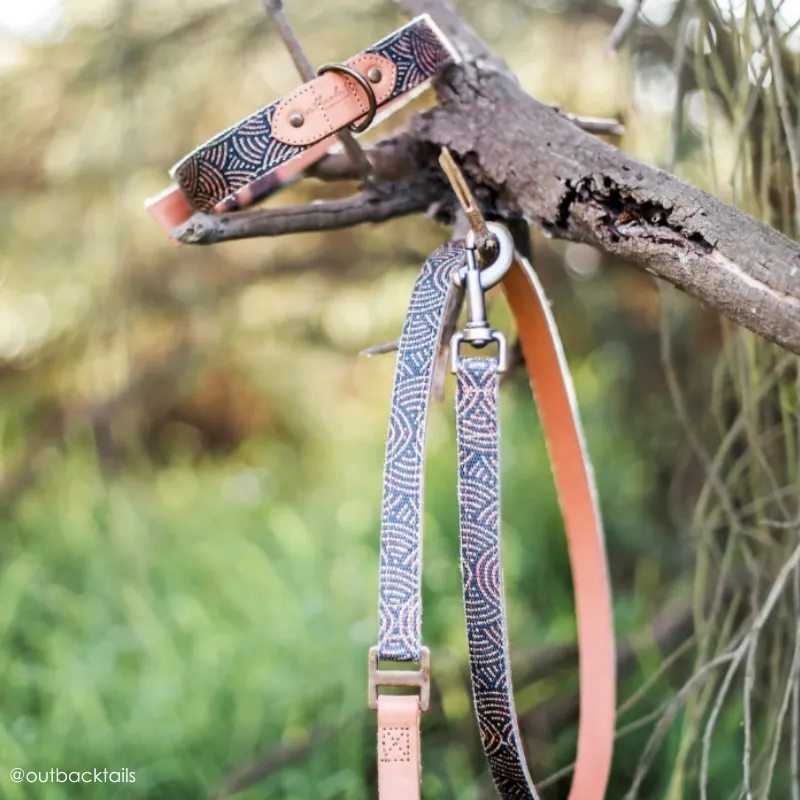 Outback Tails Leather Dog Collar
