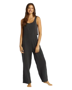 Pacific Time Jumpsuit in Black Sands