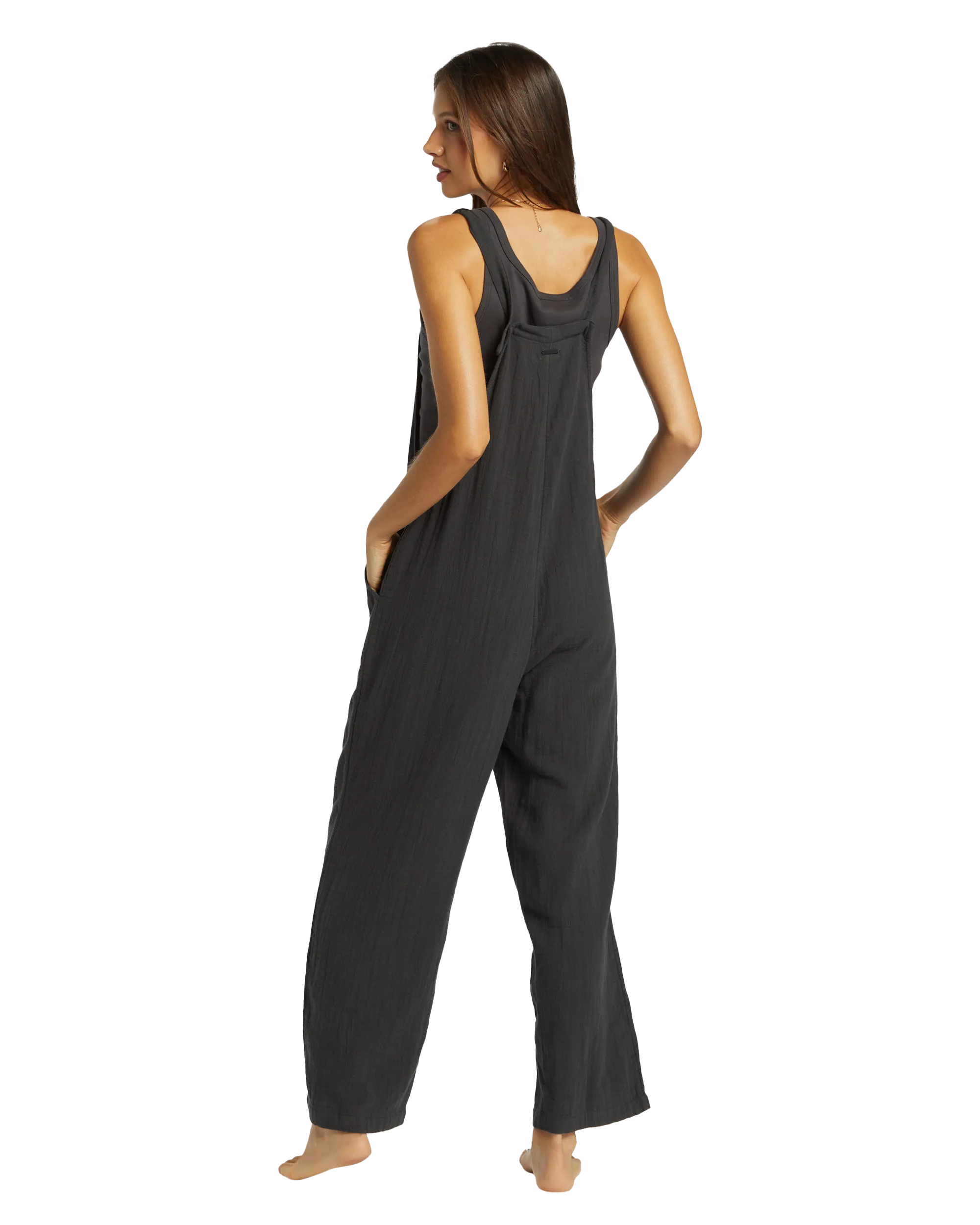 Pacific Time Jumpsuit in Black Sands