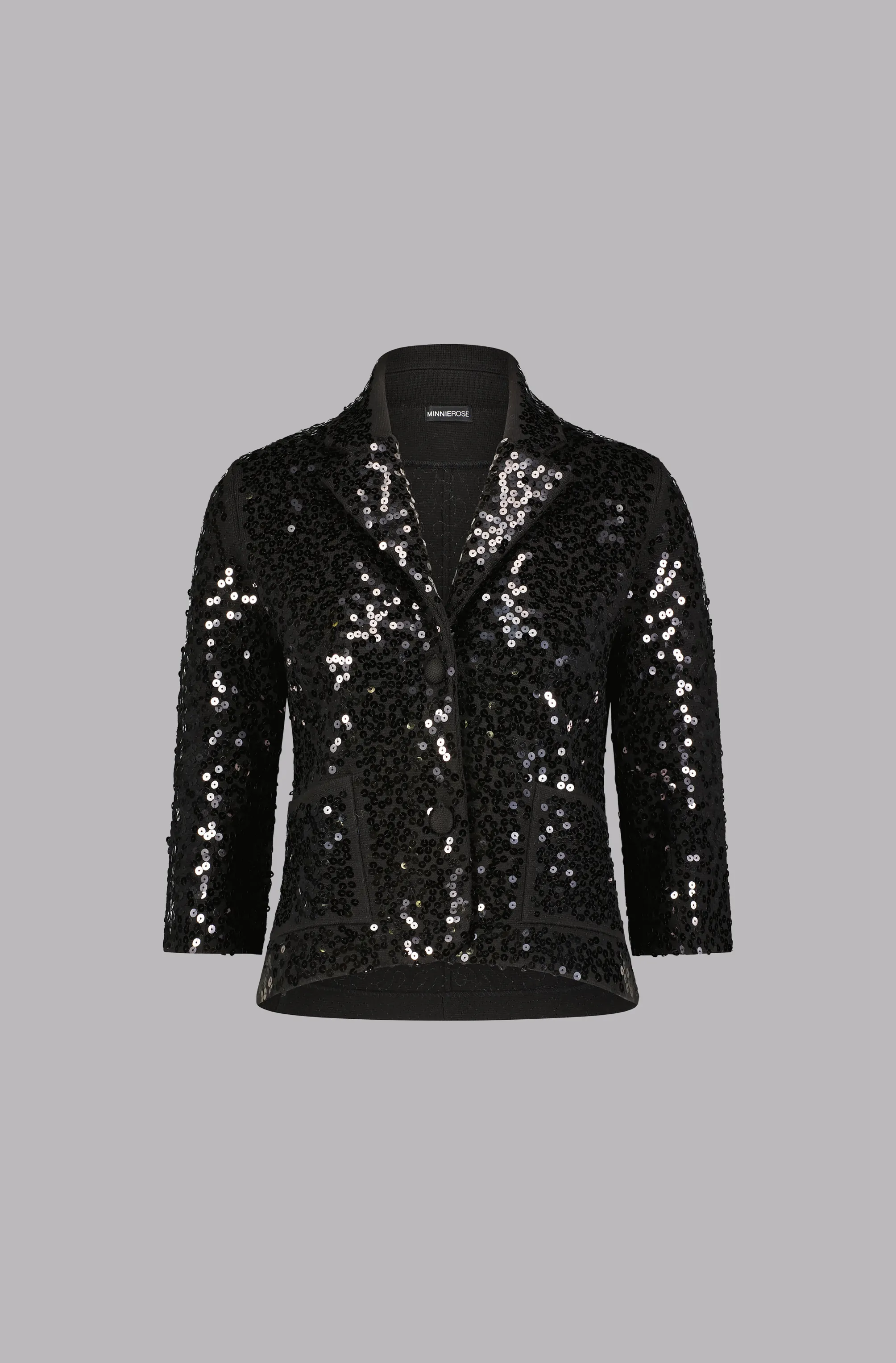 Paillette Sequin Shrunken Blazer