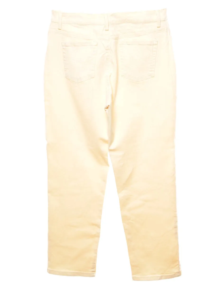 Pale Peach Tapered Jeans - W3 L28