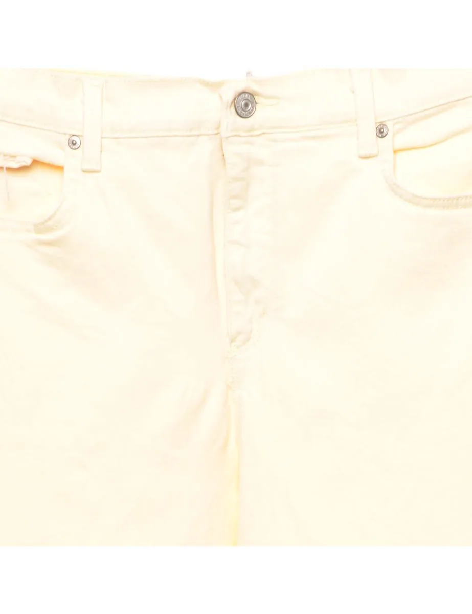 Pale Peach Tapered Jeans - W3 L28