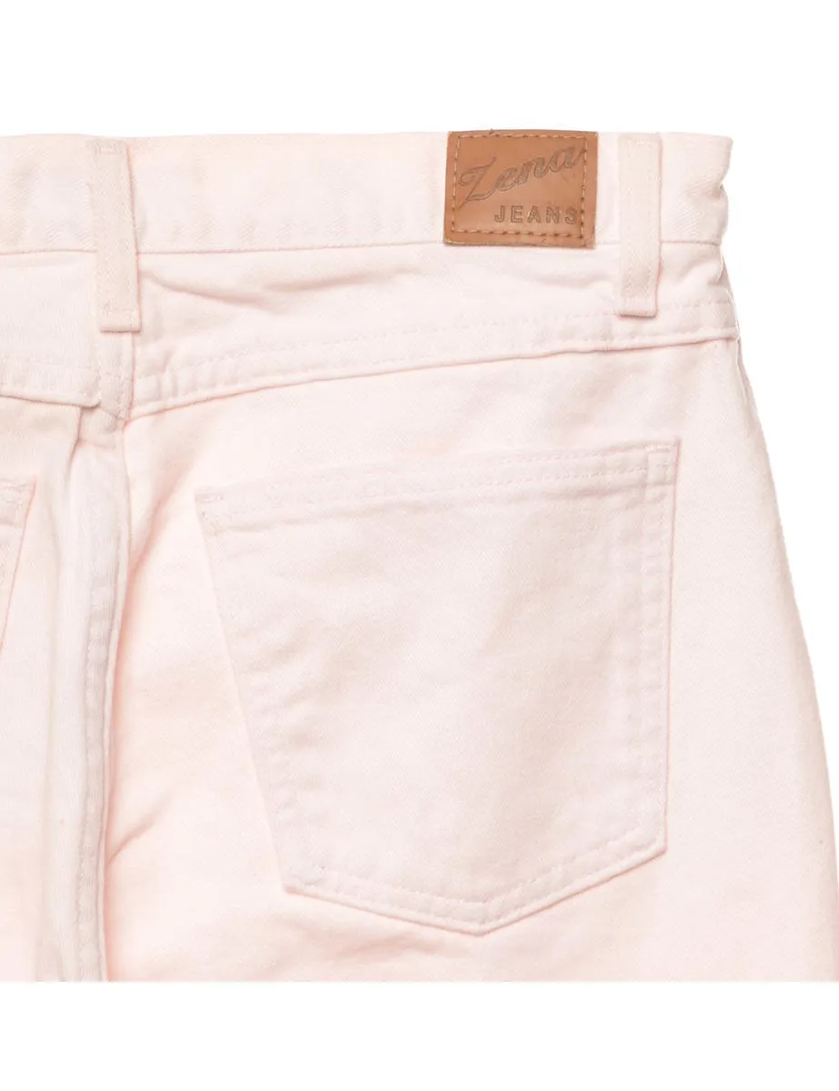 Pale Pink Straight Fit Jeans - W30 L30
