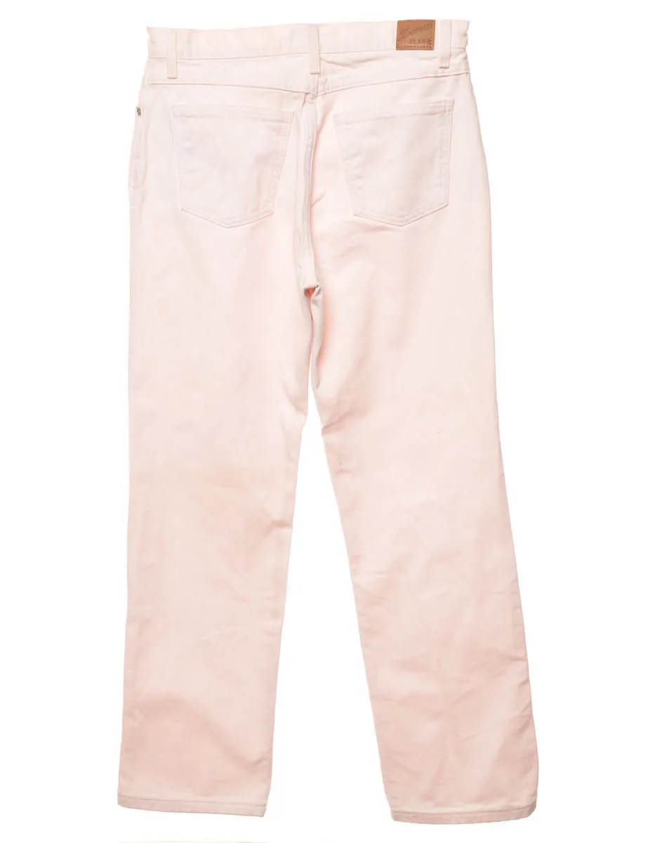 Pale Pink Straight Fit Jeans - W30 L30
