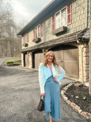 Pastel Tie Dye Longline Blazer