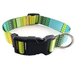 PAWS ASIA Supplier High End Lightweight Personalized Pattern Boho Dog Collar